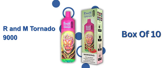 R and M Tornado 9000 Puffs Box of 10: A Perfect Vape for Both Beginners and Experienced Vapers