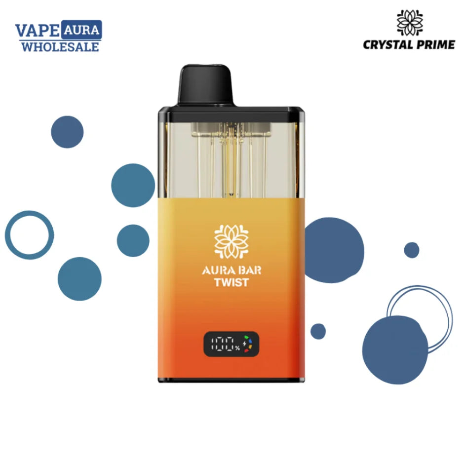 Crystal Prime Aura Bar Twist 40k Vape Kit - Box of 5 Crystal Prime Aura Bar Twist 40k Vape Kit - Box of 5