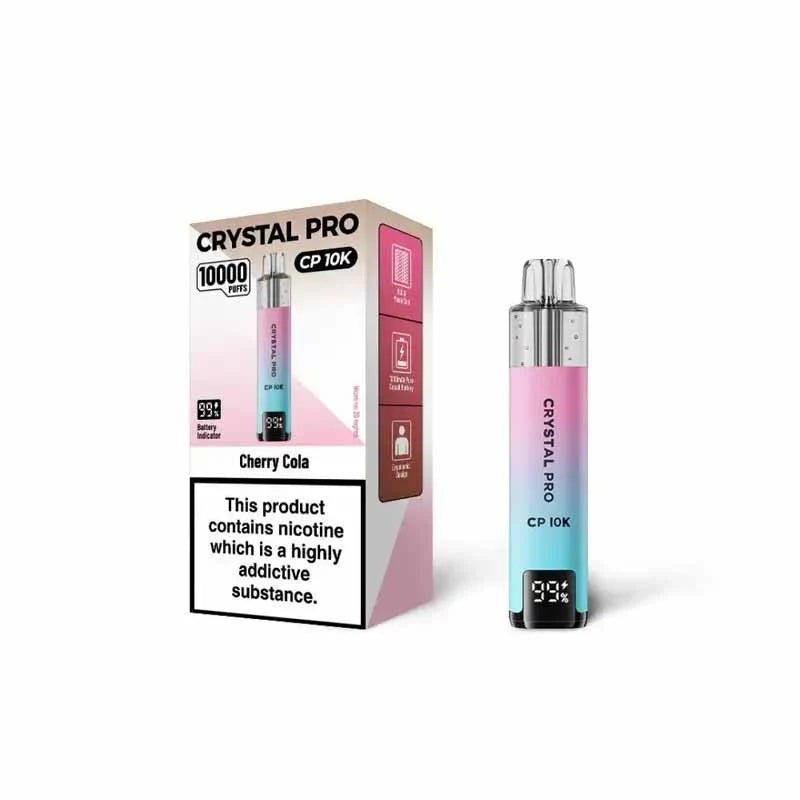 Crystal Pro 10000 Box of 5: TPD Compliant, Verified Quality-Tested | Premium Vaping, Better Value