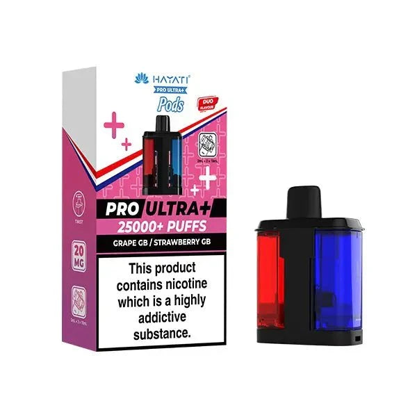 Hayati Pro Ultra Plus 25000 Pods Box of 5 - Prefilled Replacement Pods for Resellers & Bulk Buyers