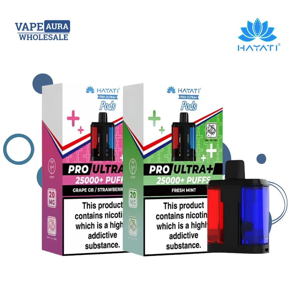 Hayati Pro Ultra Plus 25000 Pods Box of 5 | Replacement Pods Hayati Pro Ultra Plus 25000 Pods Box of 5 | Replacement Pods