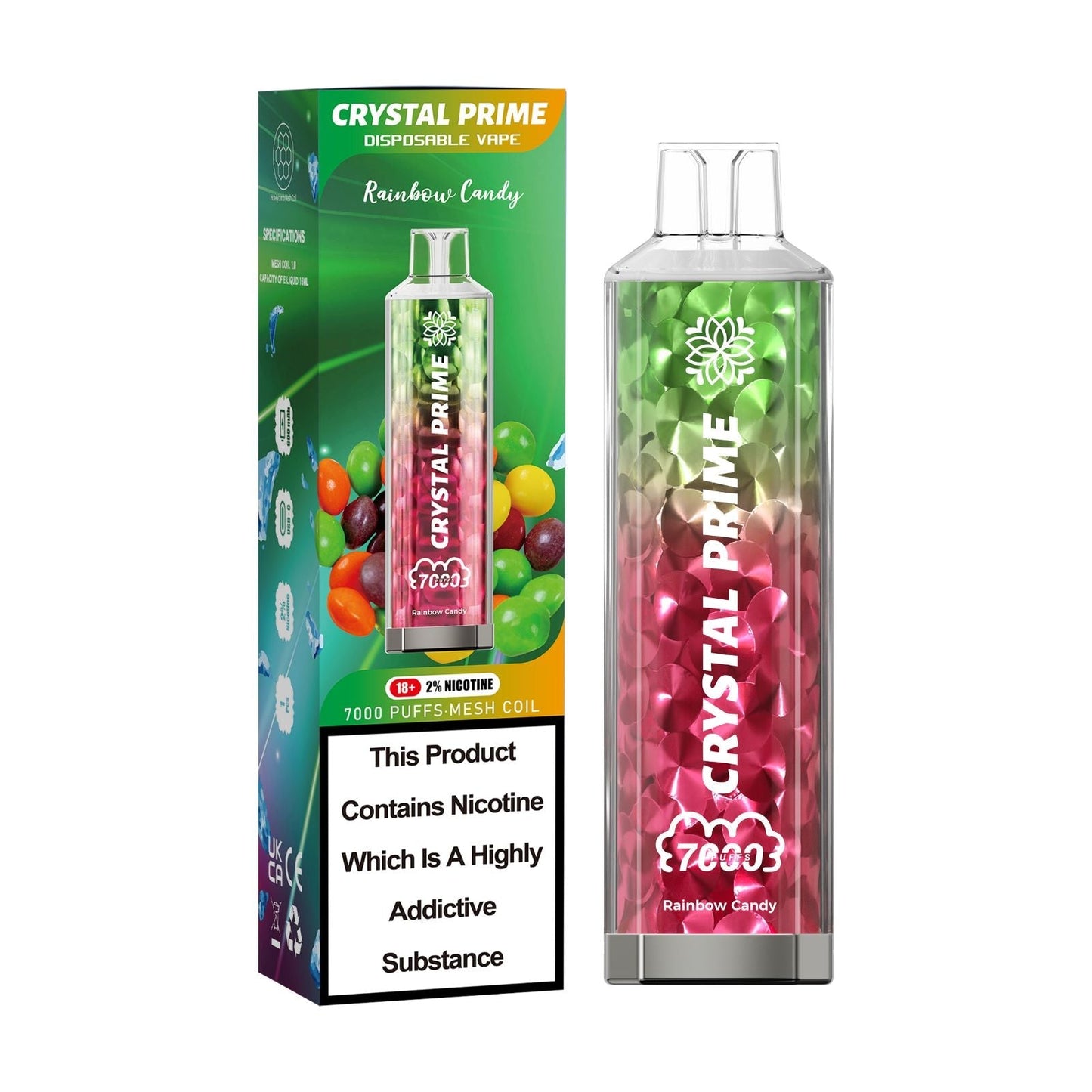 Crystal Prime 7000 Box of 10 | £46.99 - Vapex Wholesale