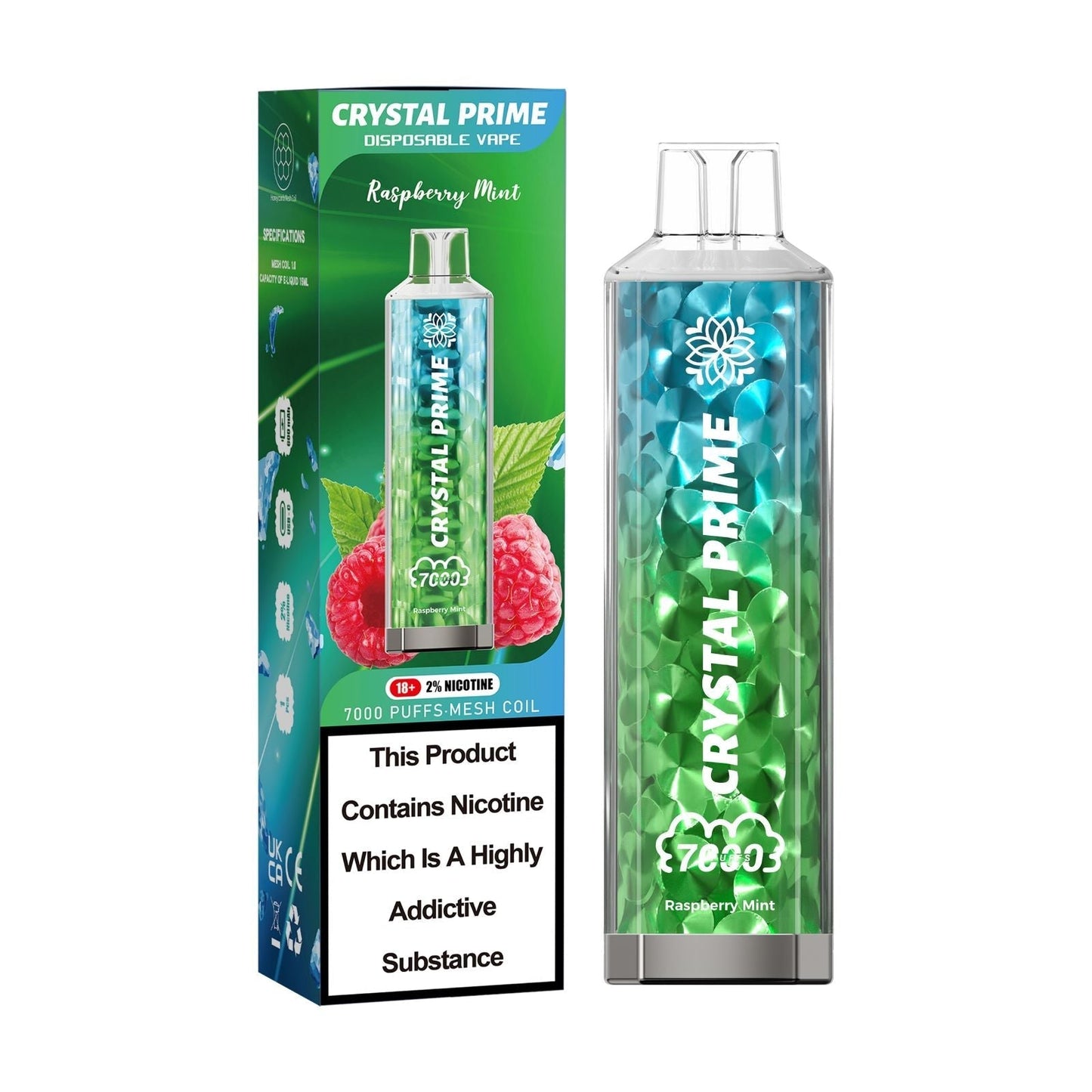 Crystal Prime 7000 Box of 10 | £46.99 - Vapex Wholesale