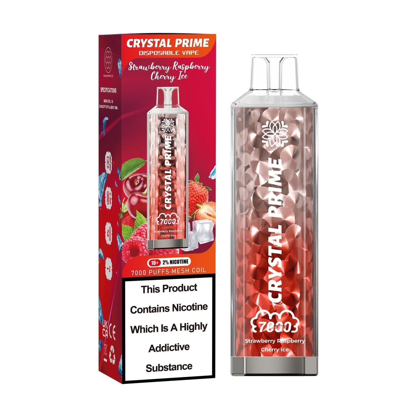 Crystal Prime 7000 Box of 10 | £46.99 - Vapex Wholesale