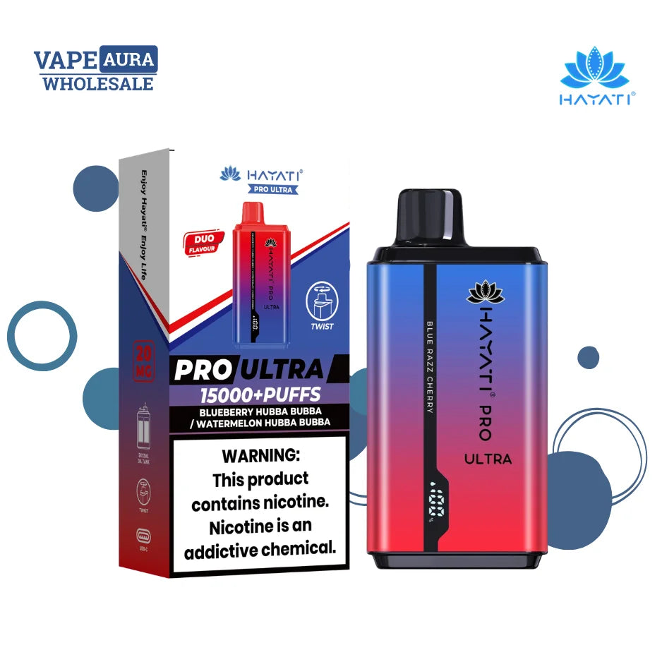 Hayati Pro Ultra 15000 Box of 10 at just 65 | Wholesale UK Hayati Pro Ultra 15000 Box of 10 at just 65 | Wholesale UK