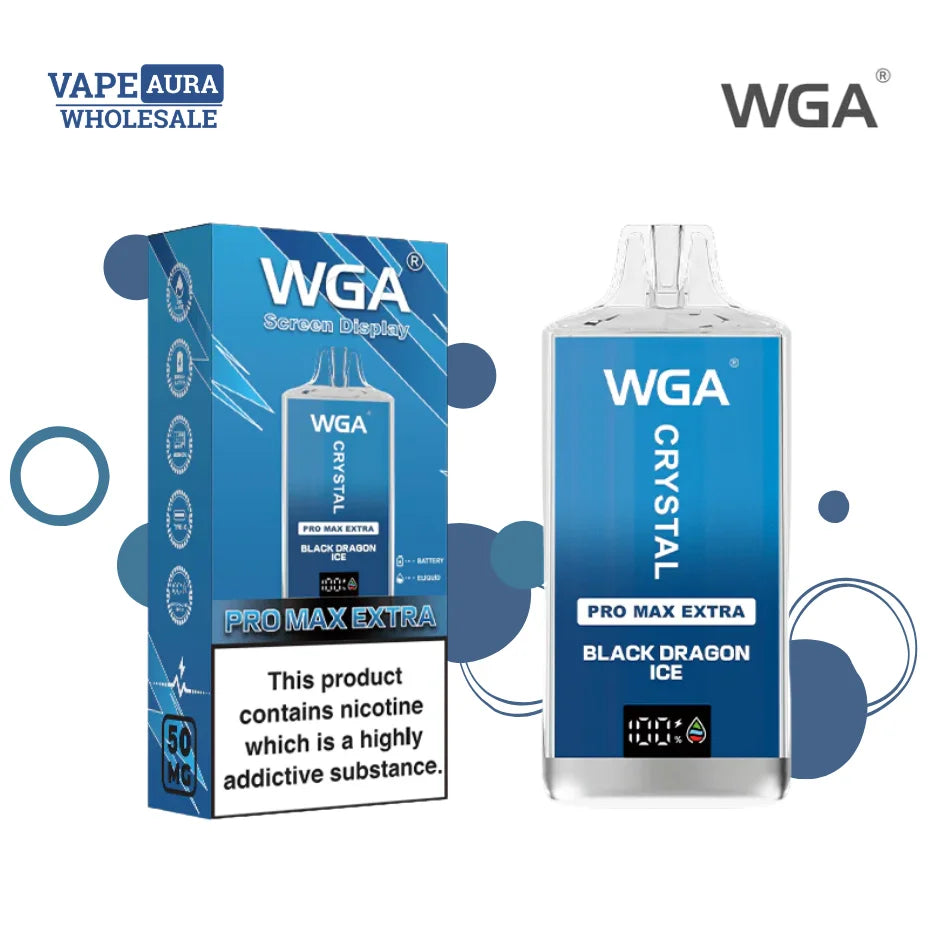 WGA Crystal Pro Max Extra 15000 Puffs Box of 10