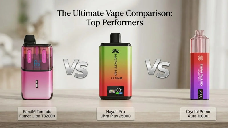 Which Premium UK Vape Kit Wins: Hayati Pro Ultra Plus 25000, Crystal Prime, or RandM?