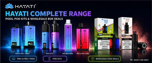 Hayati Pro Ultra Plus Pods, Pod Kits and Wholesale Box Deals