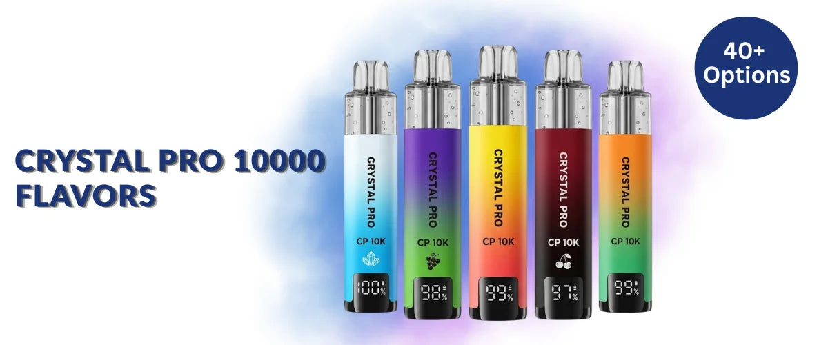 Crystal Pro 10000 Box of 5 flavors