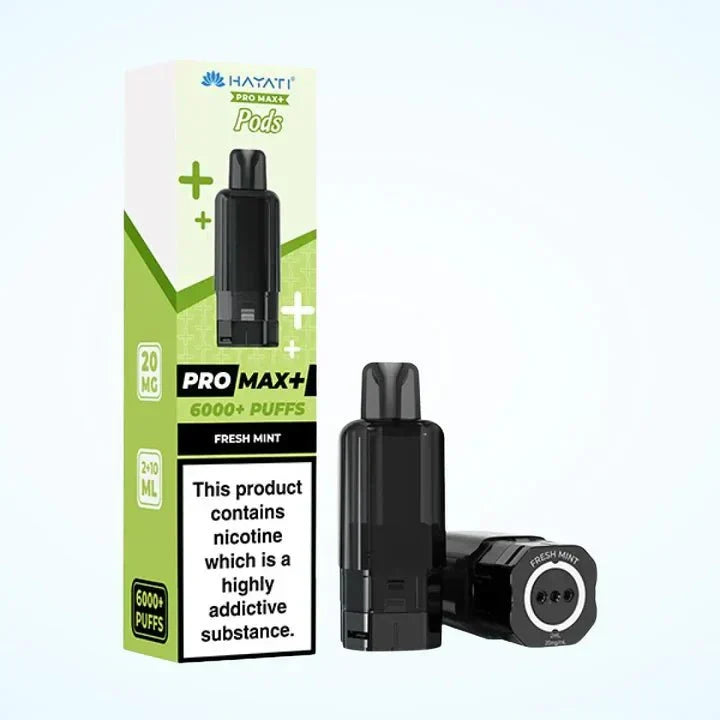 Hayati Pro Max Plus 6000 Prefilled Pods Box of 5 - Genuine Replacement Pods for Retailers & Bulk Buyers