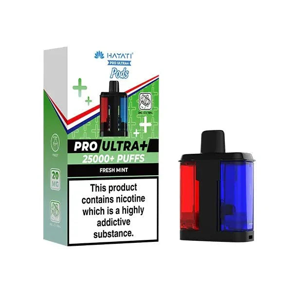 Hayati Pro Ultra Plus 25000 Pods Box of 5 - Prefilled Replacement Pods for Resellers & Bulk Buyers