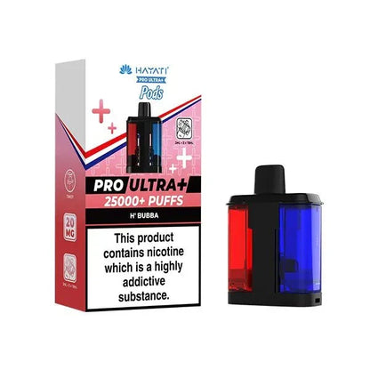 Hayati Pro Ultra Plus 25000 Pods Box of 5 - Prefilled Replacement Pods for Resellers & Bulk Buyers