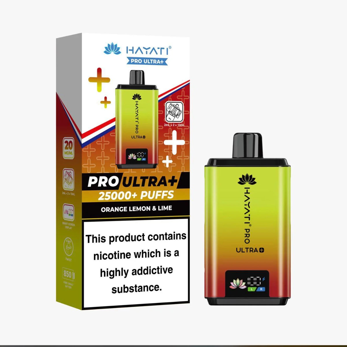 Hayati Pro Ultra Plus 25000 Prefilled Pod Kits Box of 5 | Vape Aura Wholesale