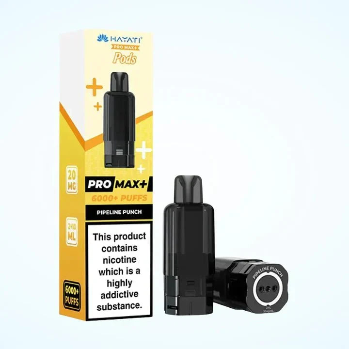 Hayati Pro Max Plus 6000 Prefilled Pods Box of 5 - Genuine Replacement Pods for Retailers & Bulk Buyers