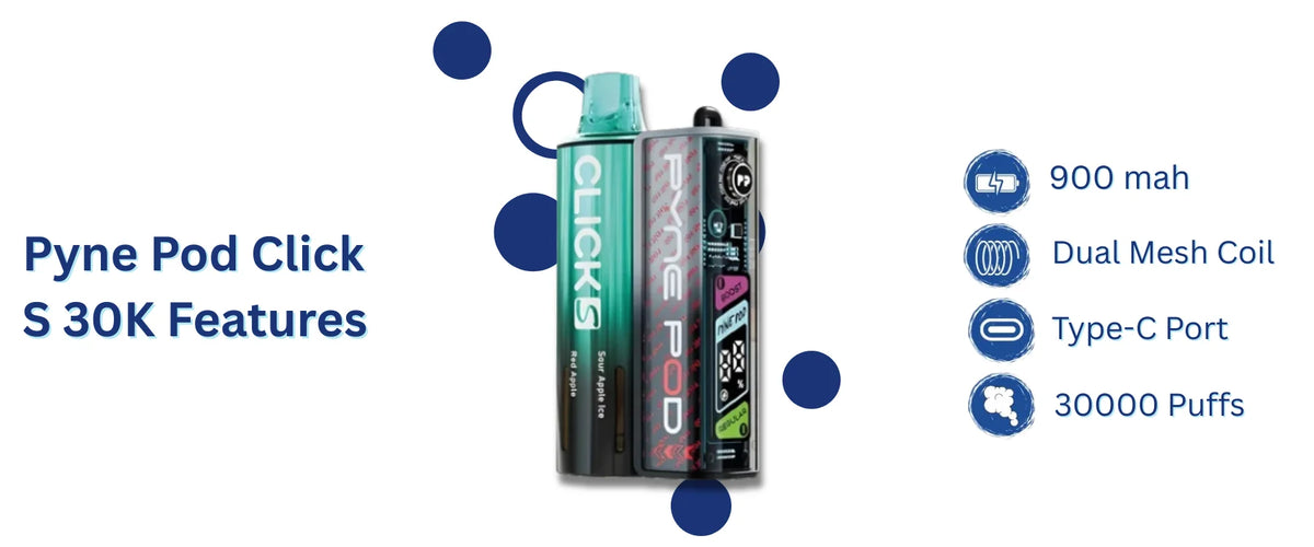 Pyne Pod Click S 30K  Features