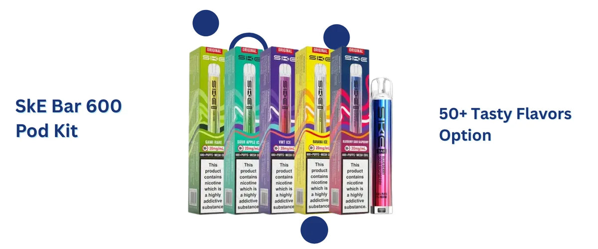 SkE Crystal Bar 600 Pod Kit flavors image