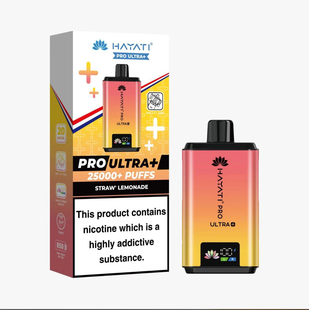 Hayati Pro Ultra Plus 25000 Prefilled Pod Kits Box of 5 | Vape Aura Wholesale