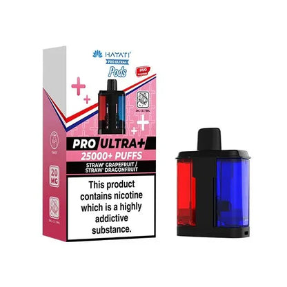 Hayati Pro Ultra Plus 25000 Pods Box of 5 - Prefilled Replacement Pods for Resellers & Bulk Buyers