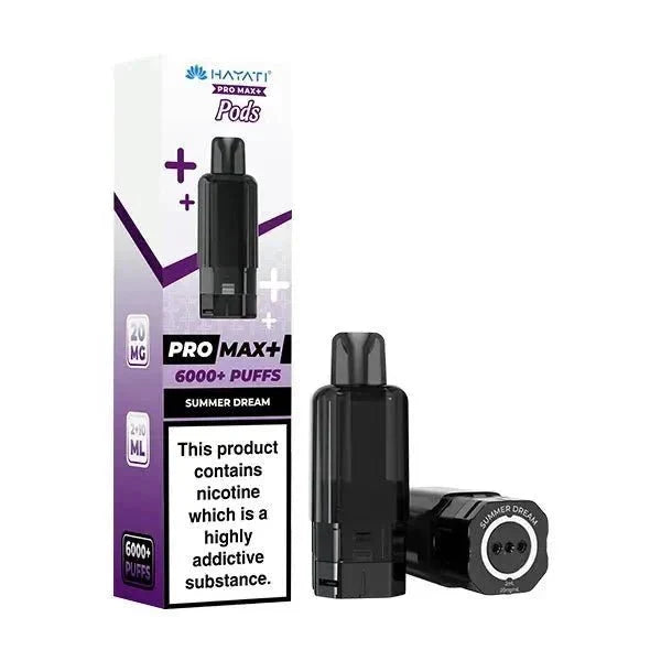 Hayati Pro Max Plus 6000 Prefilled Pods Box of 5 - Genuine Replacement Pods for Retailers & Bulk Buyers