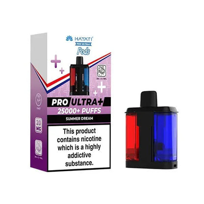 Hayati Pro Ultra Plus 25000 Pods Box of 5 - Prefilled Replacement Pods for Resellers & Bulk Buyers