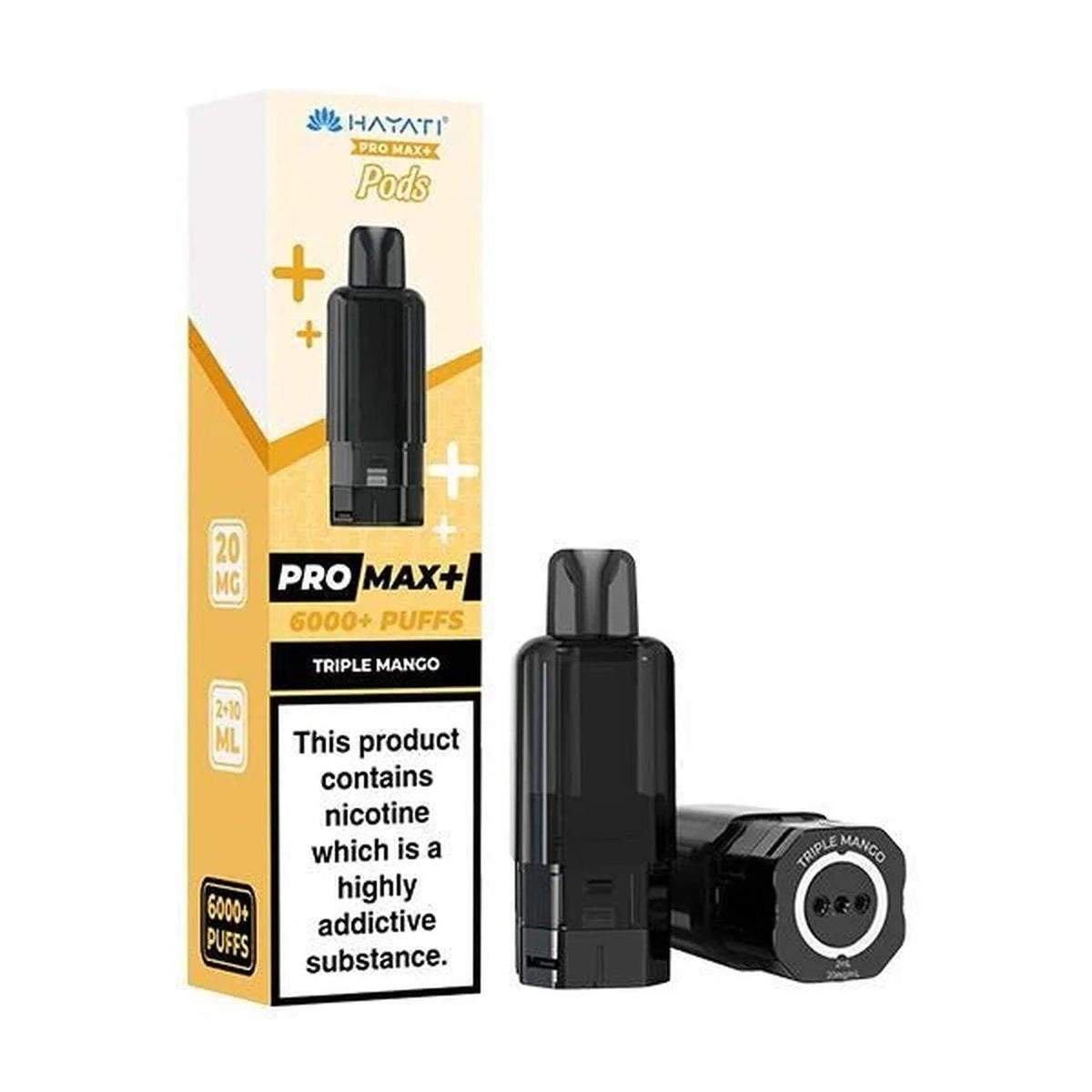 Hayati Pro Max Plus 6000 Prefilled Pods Box of 5 - Genuine Replacement Pods for Retailers & Bulk Buyers