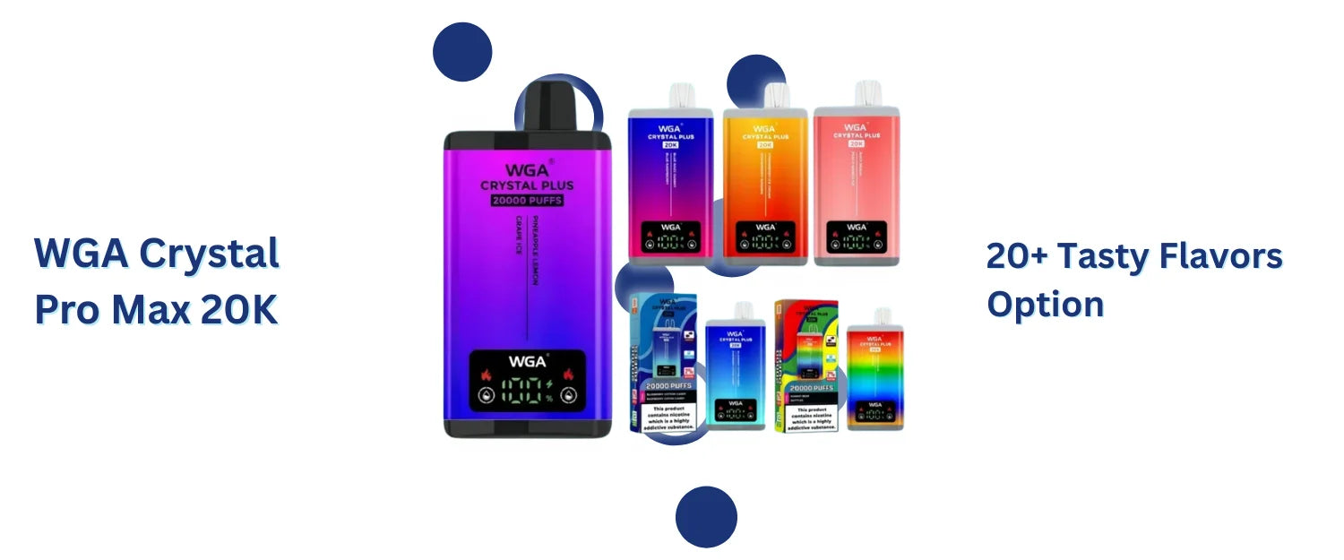 WGA Crystal 20000 Box of 10 flavours