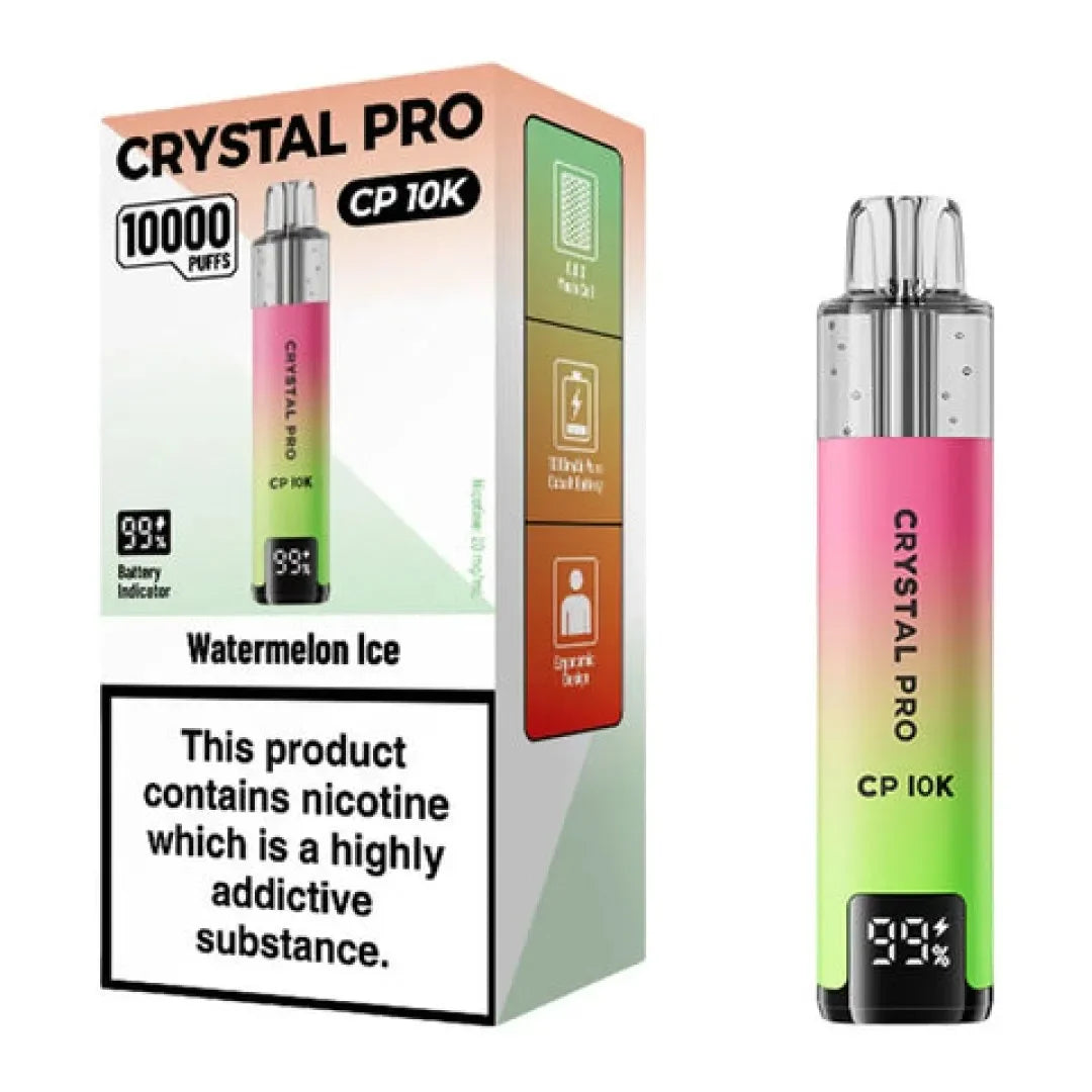 Crystal Pro 10000 Box of 5: TPD Compliant, Verified Quality-Tested | Premium Vaping, Better Value