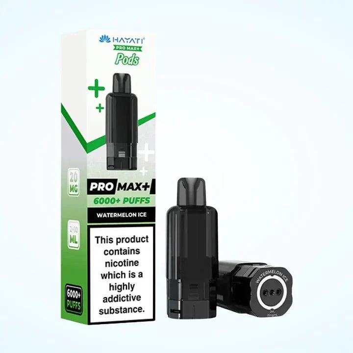 Hayati Pro Max Plus 6000 Prefilled Pods Box of 5 - Genuine Replacement Pods for Retailers & Bulk Buyers