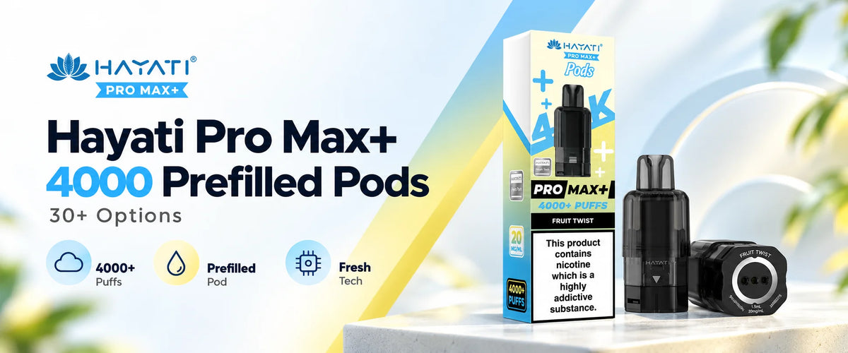 Hayati Pro Max+ 4000 Prefilled Pods Box of 5