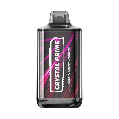Crystal Prime Deluxe 18000 Puffs Disposable Vape Box of 10-Blueberry Cherry Cranberry-vapeukwholesale