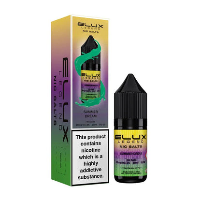 Elux Legend Nic Salts - 10ml E-liquids - Box of 10-Summer Dream *New*-vapeukwholesale