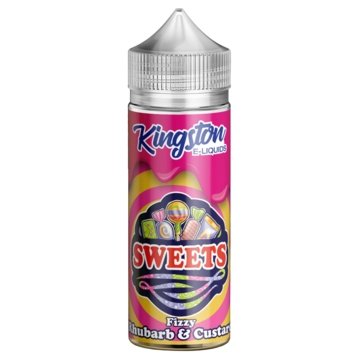 Kingston Sweets 100ML Shortfill-Fizzy Rhubarb & Custard-vapeukwholesale