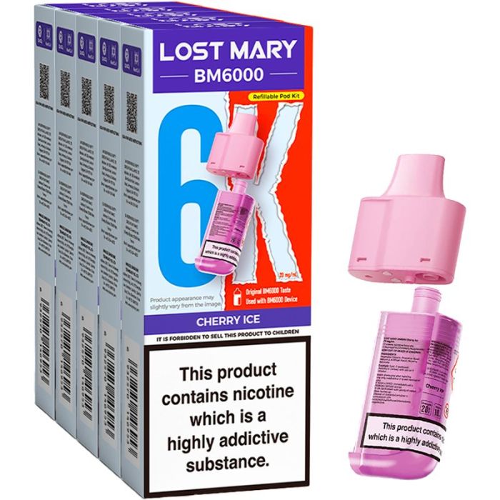 Lost Mary BM6000 Replacement Pods Box Of 5